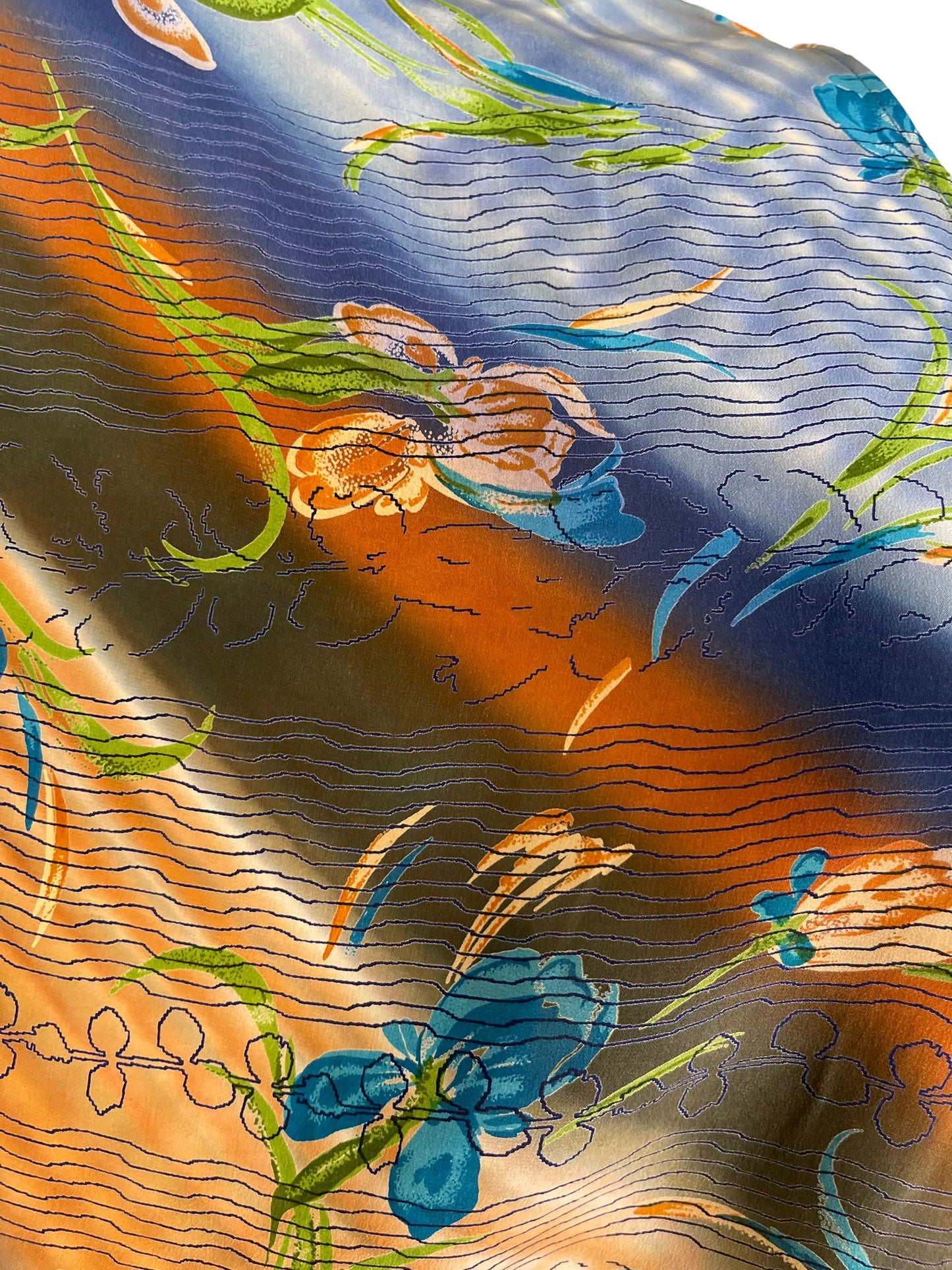 PRC6667 Haut Avatar cascade en pure soie