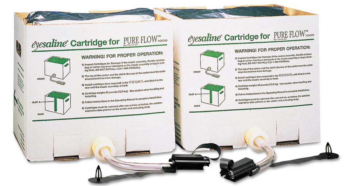 Honeywell HON32-ST1050-0000 2-Piece Saline Cartridge Set for Fendall Pure Flow 1000 Emergency Eyewash Station