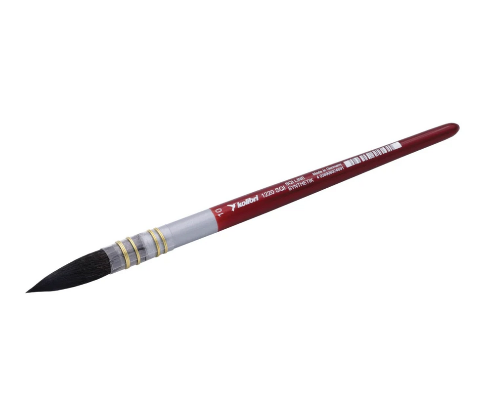 Kolibri - Pinceau Aquarelle Poils Synthétiques Écureuil - Manche Court - 1220 SQI