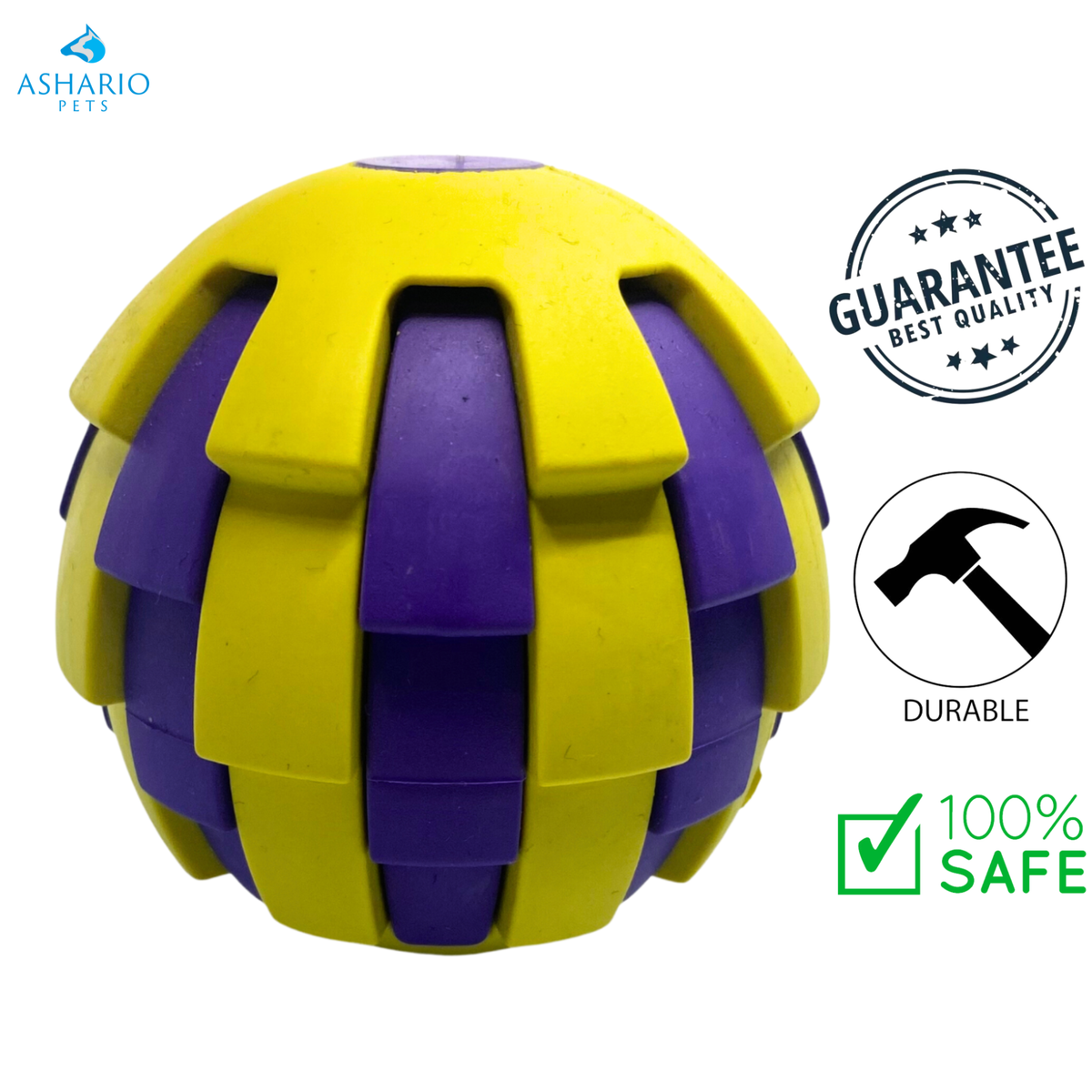 BuD'z - Rubber Astro With Treat Hole Dog Toy
