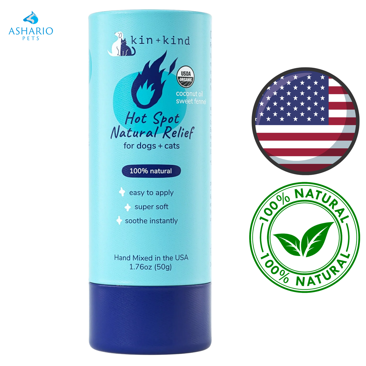 Kin+Kind - Hot Spot Relief Stick For Cats & Dogs