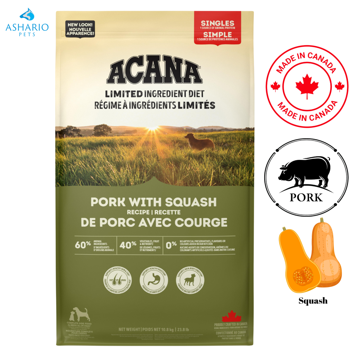 Acana - Limited Ingredient Pork & Squash Dry Dog Food