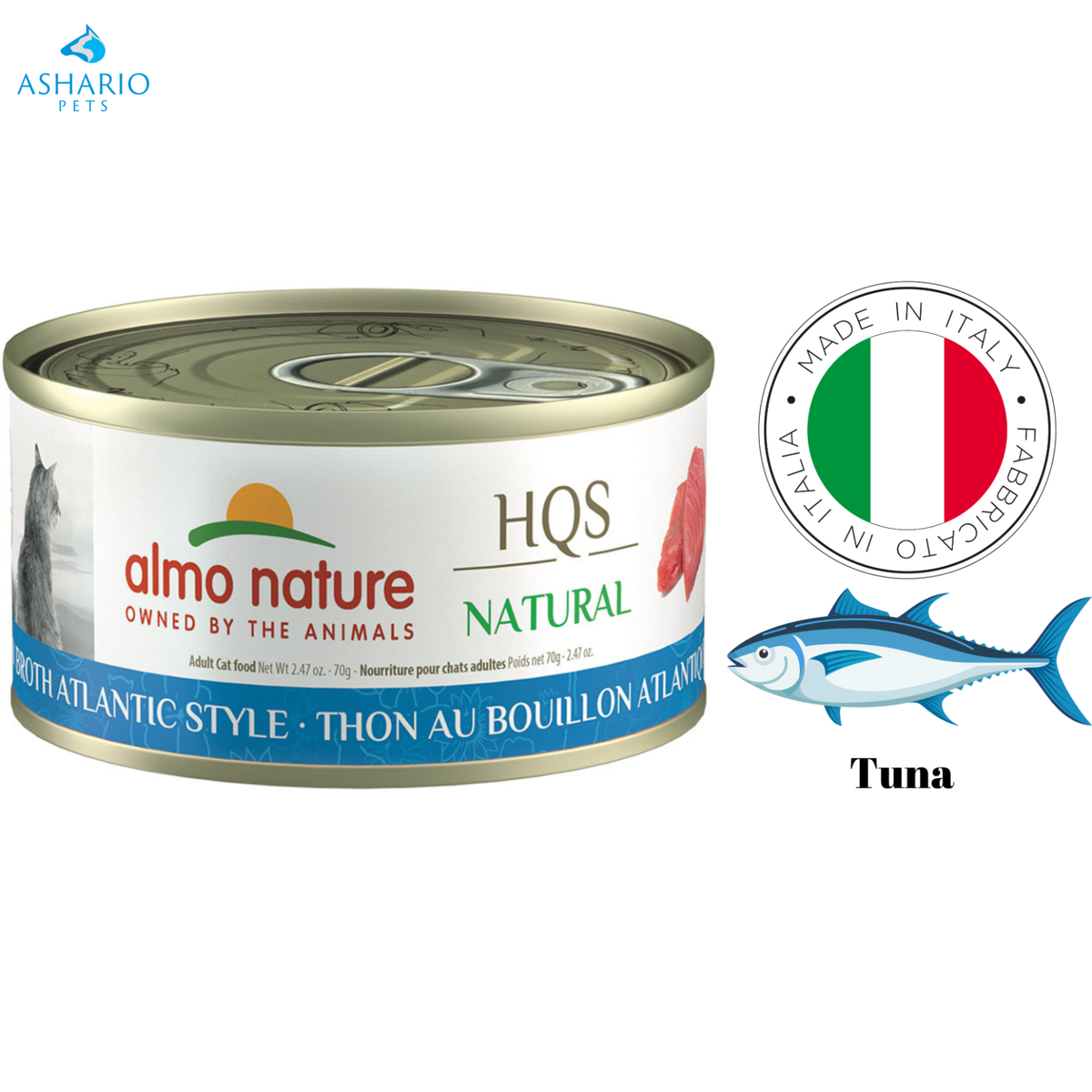 Almo Nature - Atlantic Tuna In Broth Canned Cat Food