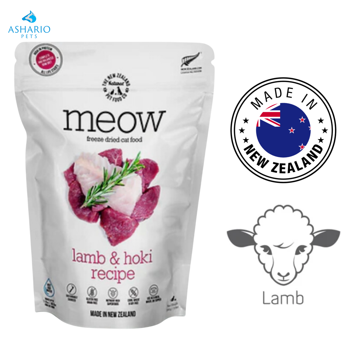 NZPF Meow - Lamb & Hoki Freeze Dried Cat Treats