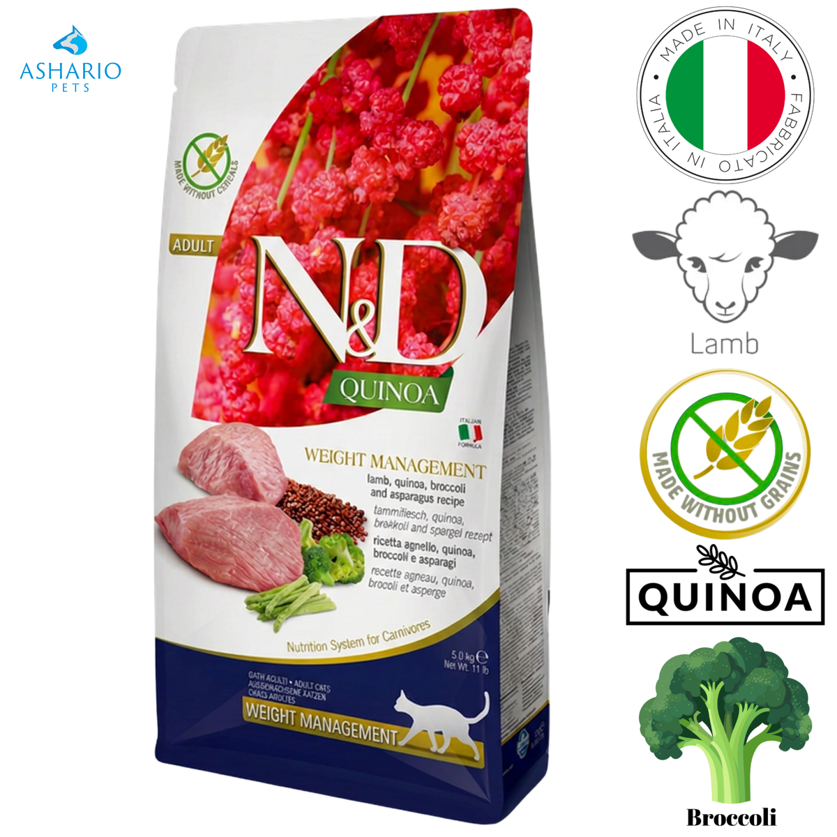 Farmina - Weight Management Lamb & Quinoa Dry Cat Food
