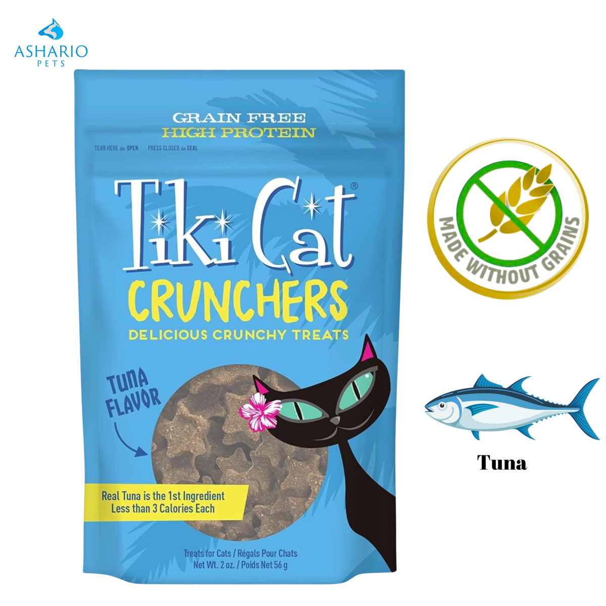Tiki Cat - Crunchers Tuna Flavour Cat Treats