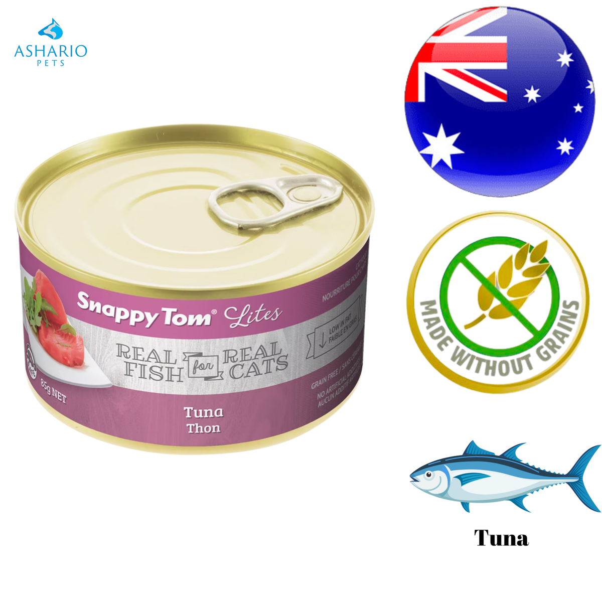 Snappy Tom - Lites Tuna Canned Cat Food