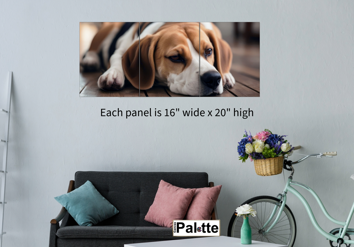 Split canvas prints 3 panels Triptych 16" x 20" each Panel
