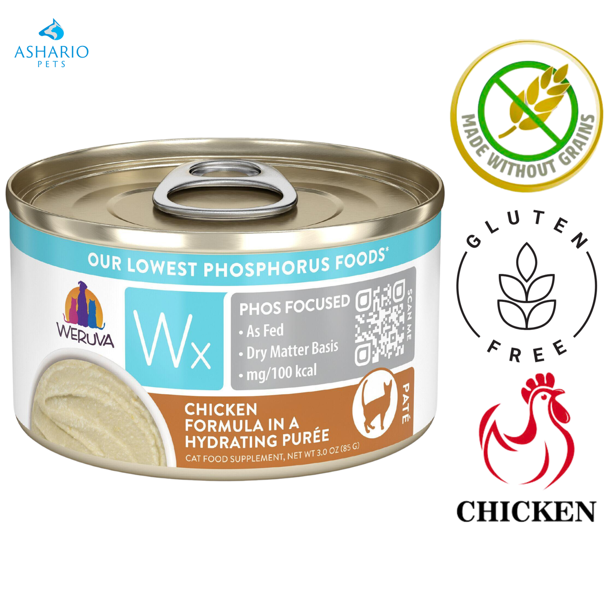 Weruva - Wx Phos Focused Chicken Puree Canned Cat Food