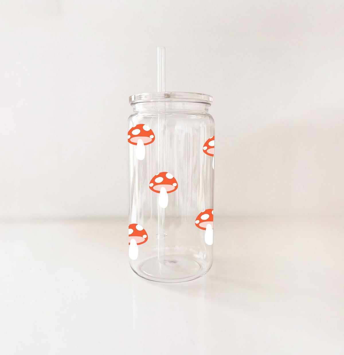 Verre en plastique - Mini champignons