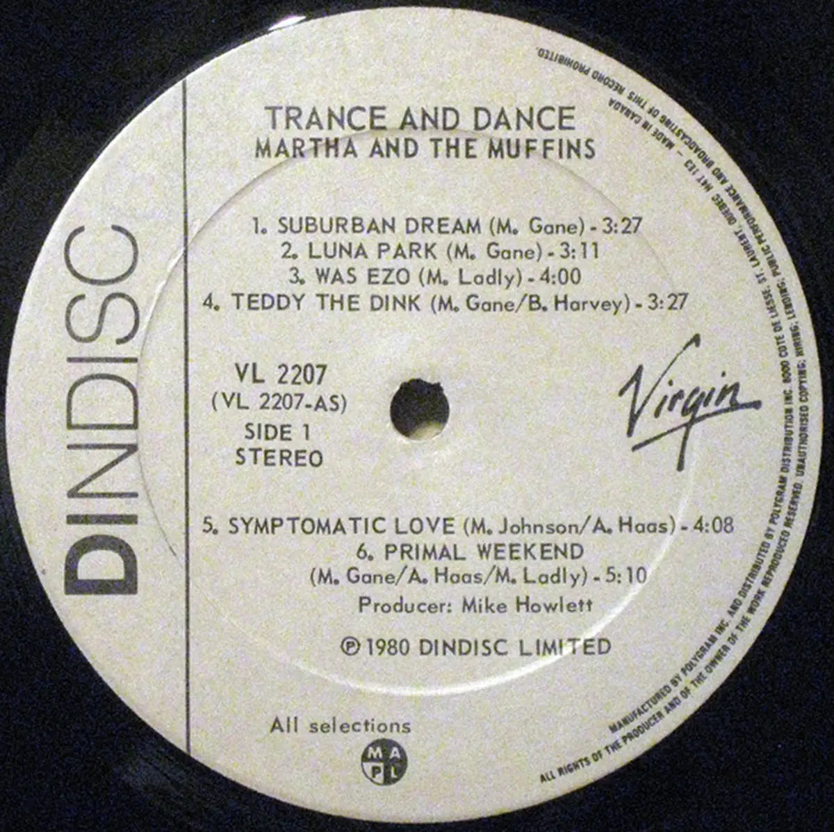 Martha And The Muffins – Trance And Dance - 1980, Bargain!