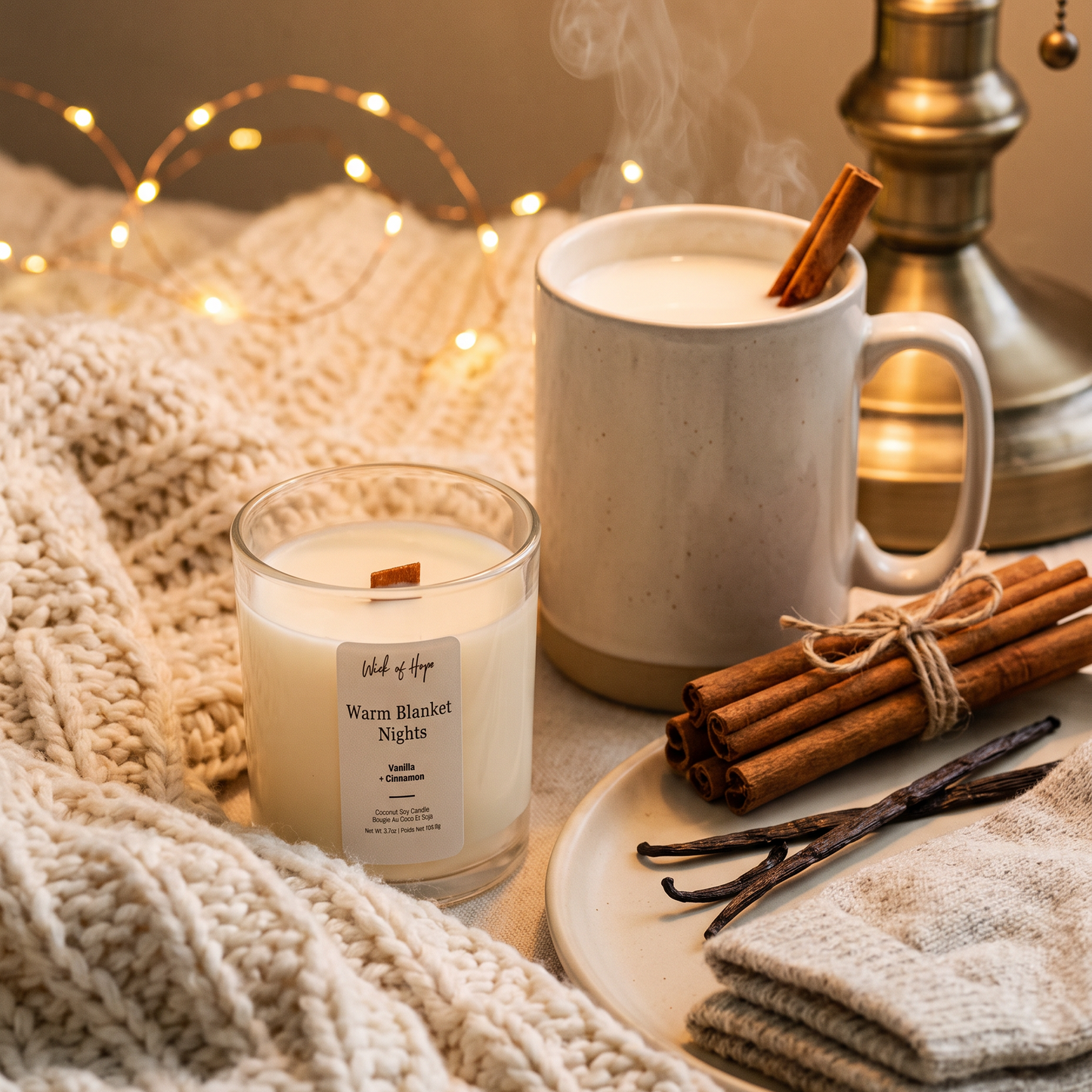 Warm Blanket Nights Candle | Cinnamon + Vanilla
