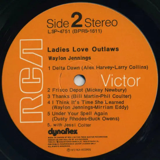 Waylon Jennings – Ladies Love Outlaws - 1972 SEALED!