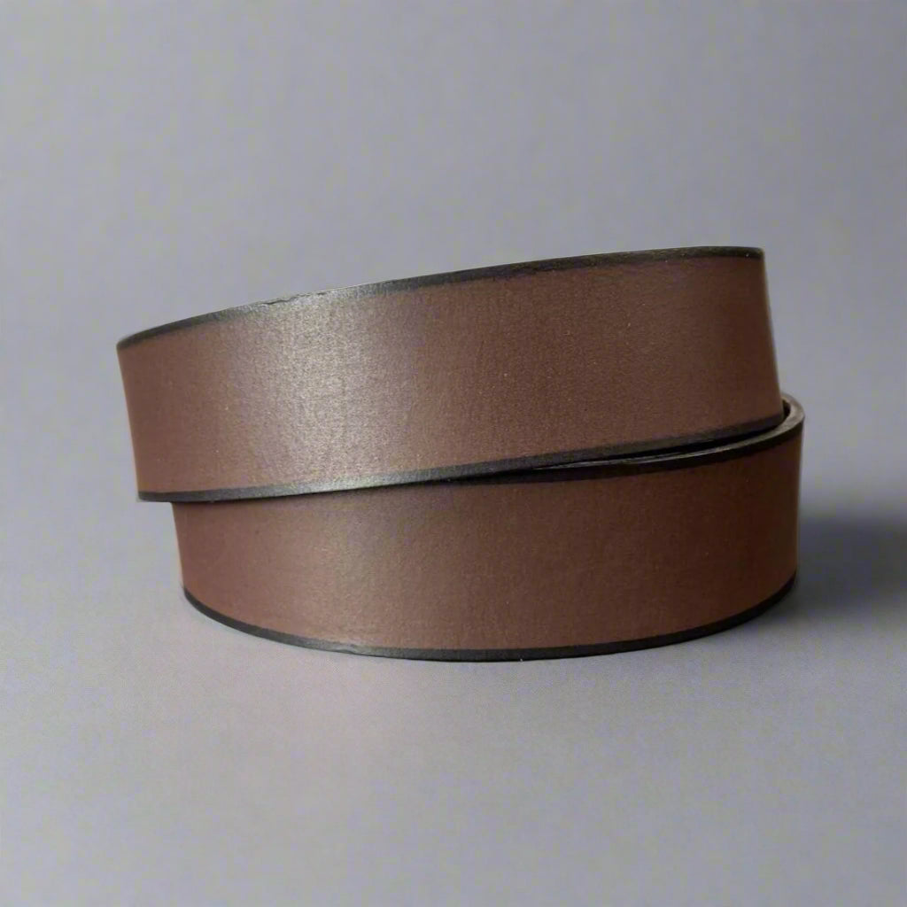 Ceinture homme en cuir grainé de buffle