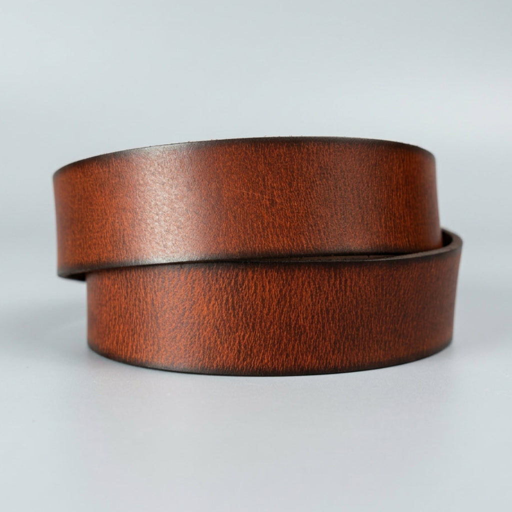 Men's Buffalo Grain Leather Belt | Single-Prong Buckle