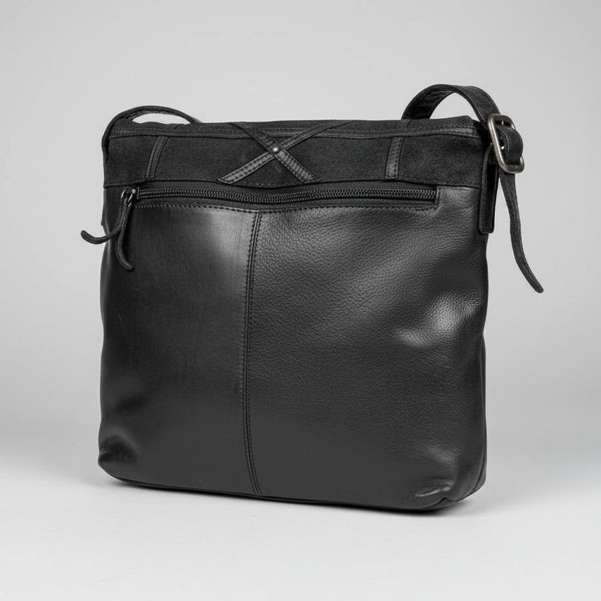 MET Women's Convertible Leather Bag, Foldover Design
