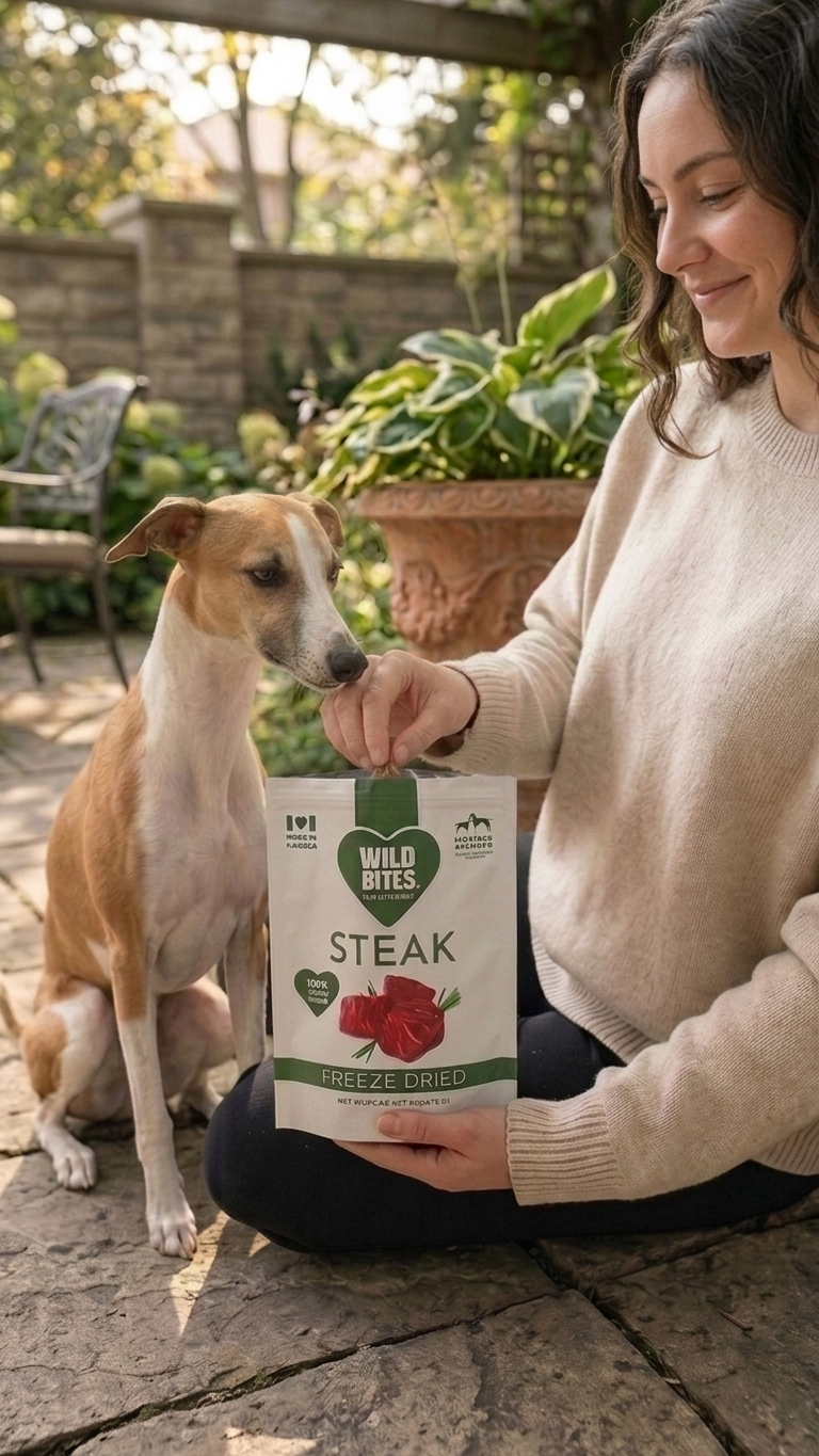 Friandises lyophilisées au bœuf pour chiens et chats