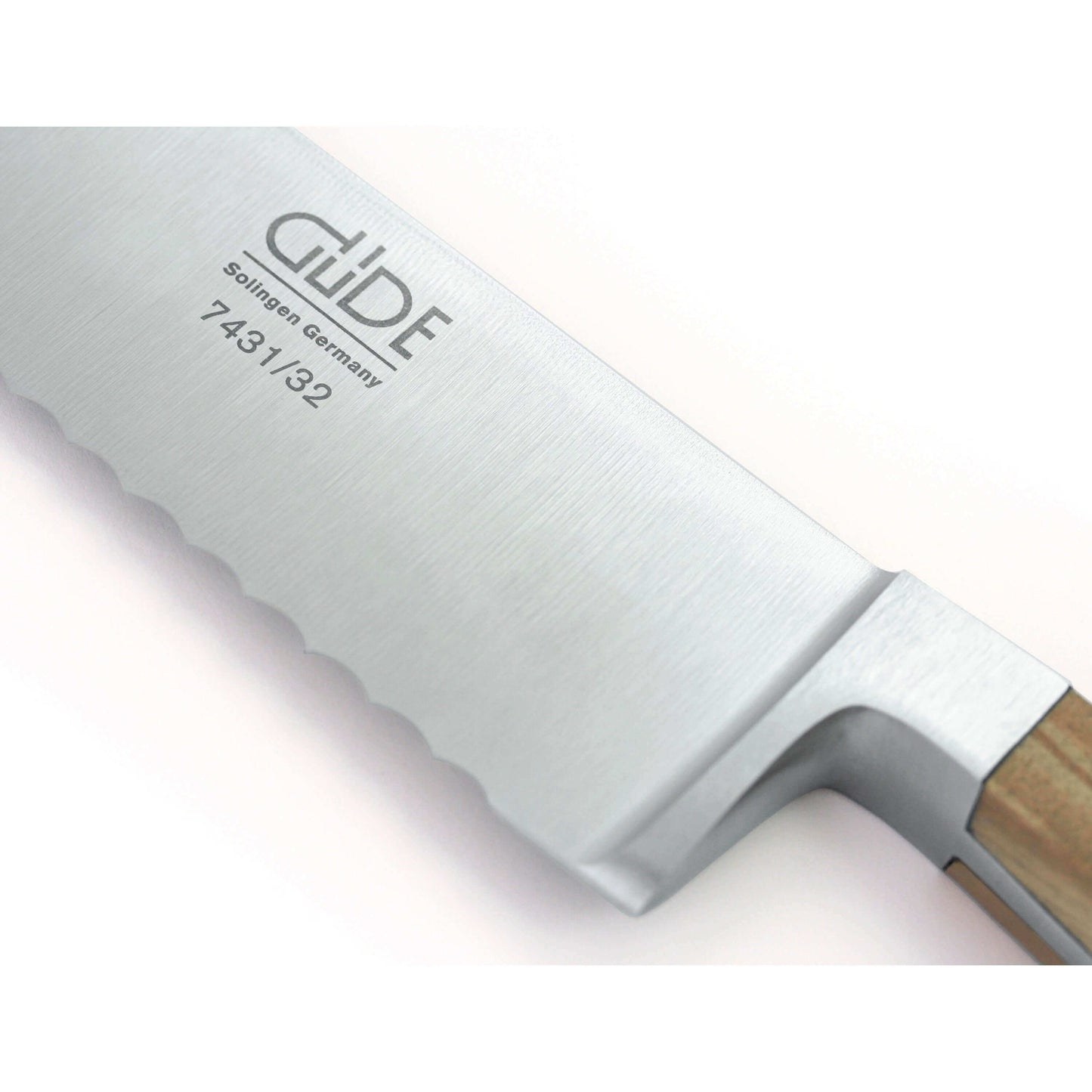ALPHA OLIVE | Couteau à pain Franz Dude 12,5" version gaucher | Acier forgé / Manche en bois d'olivier