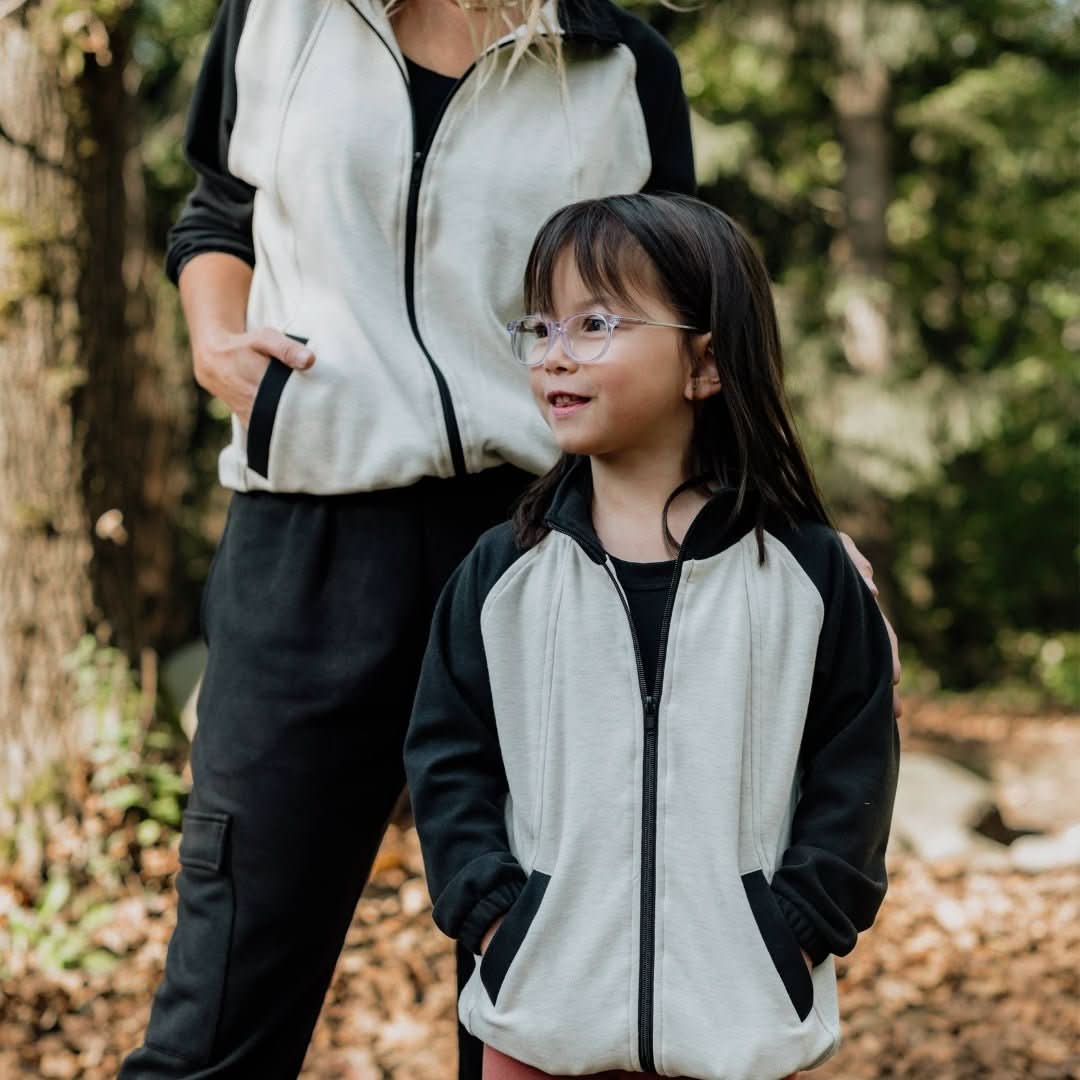 Adult Unisex Bamboo Fleece Bomber Jacket | Rose