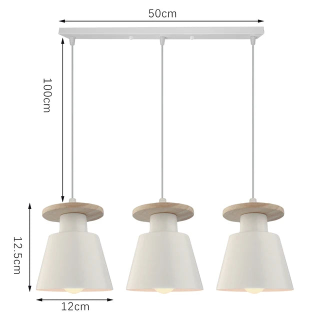 Plafonnier lustre LED moderne – Lampe suspendue rétro européenne en fer pour salle à manger, chambre et salon