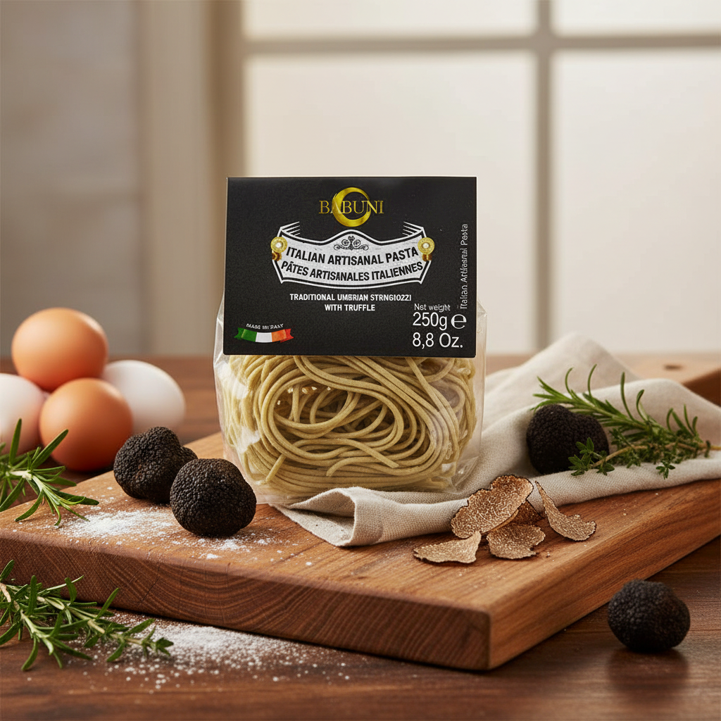 Spaghetti à la truffe (artisanat traditionnel ombrien)