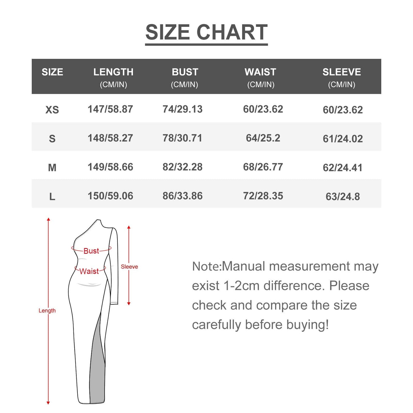 Robe longue maxi fendue à une épaule Big Buds