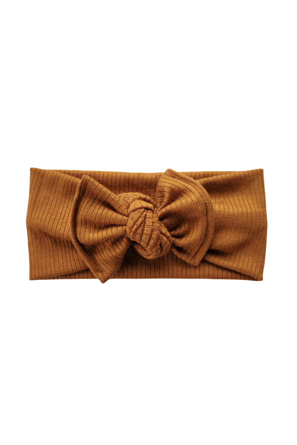 Bandeau côtelé en modal | Caramel