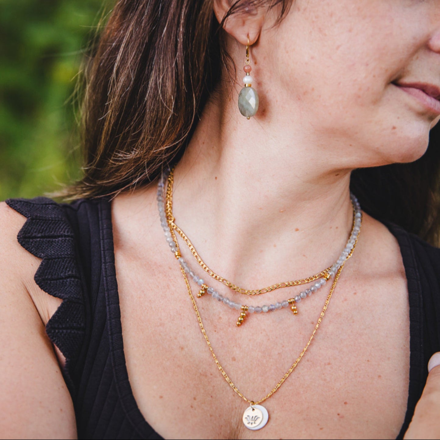 18K Gold Plated Stainless Steel Chain Necklace | AURORA