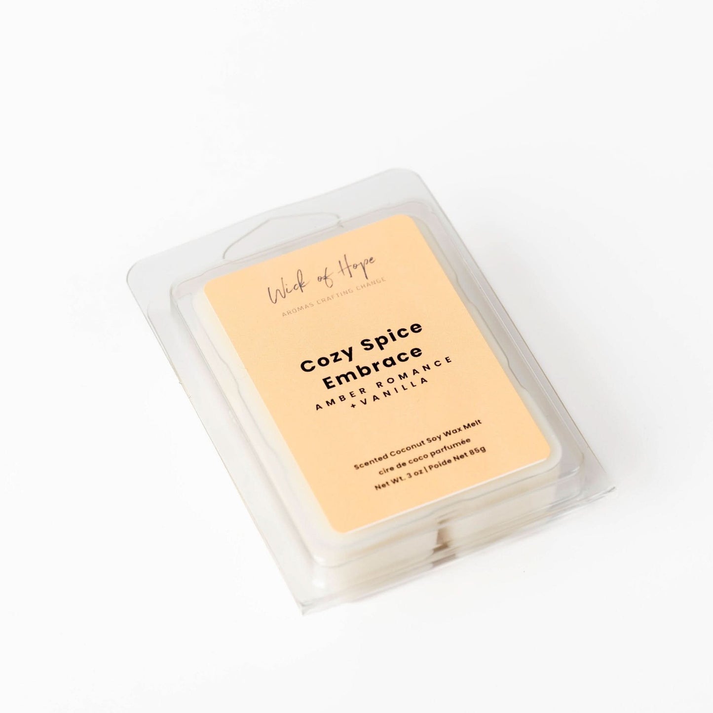 Cozy Spice Embrace Wax Melt | Amber Romance + Vanilla