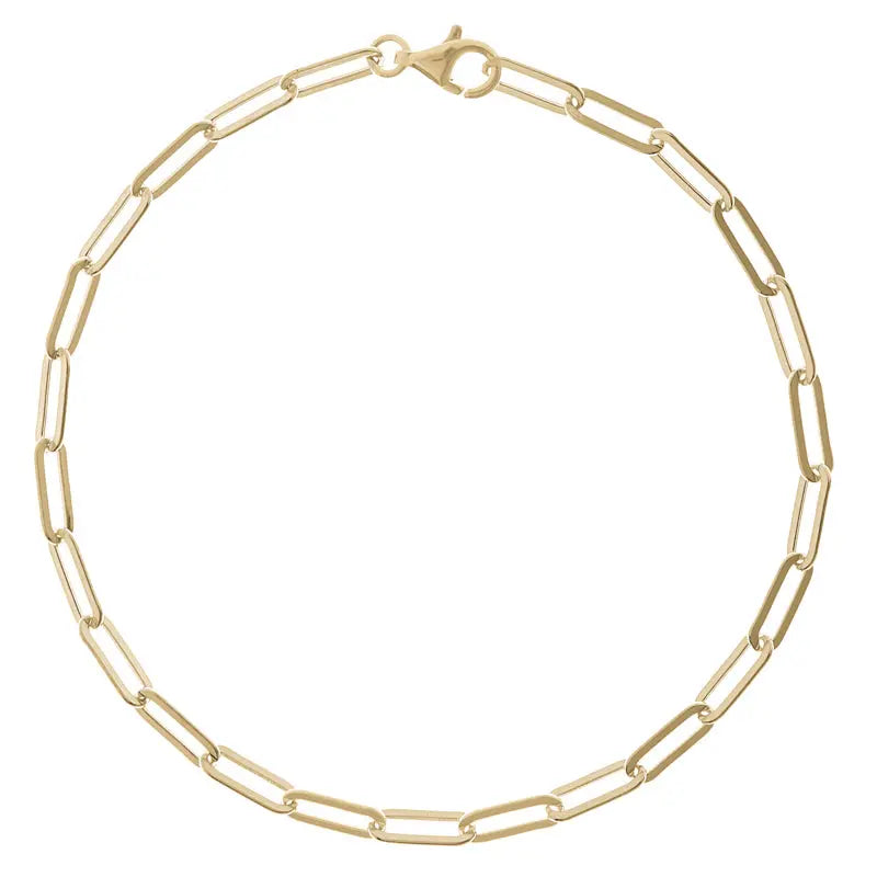 Bracelet trombone en or jaune