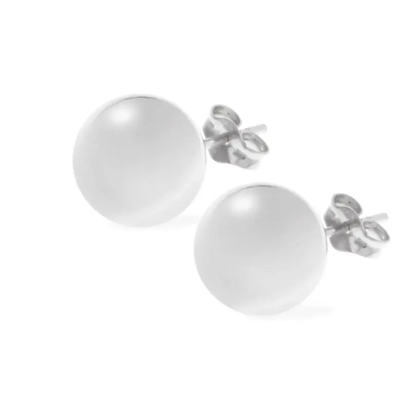 Grosses boucles d'oreilles clous en argent