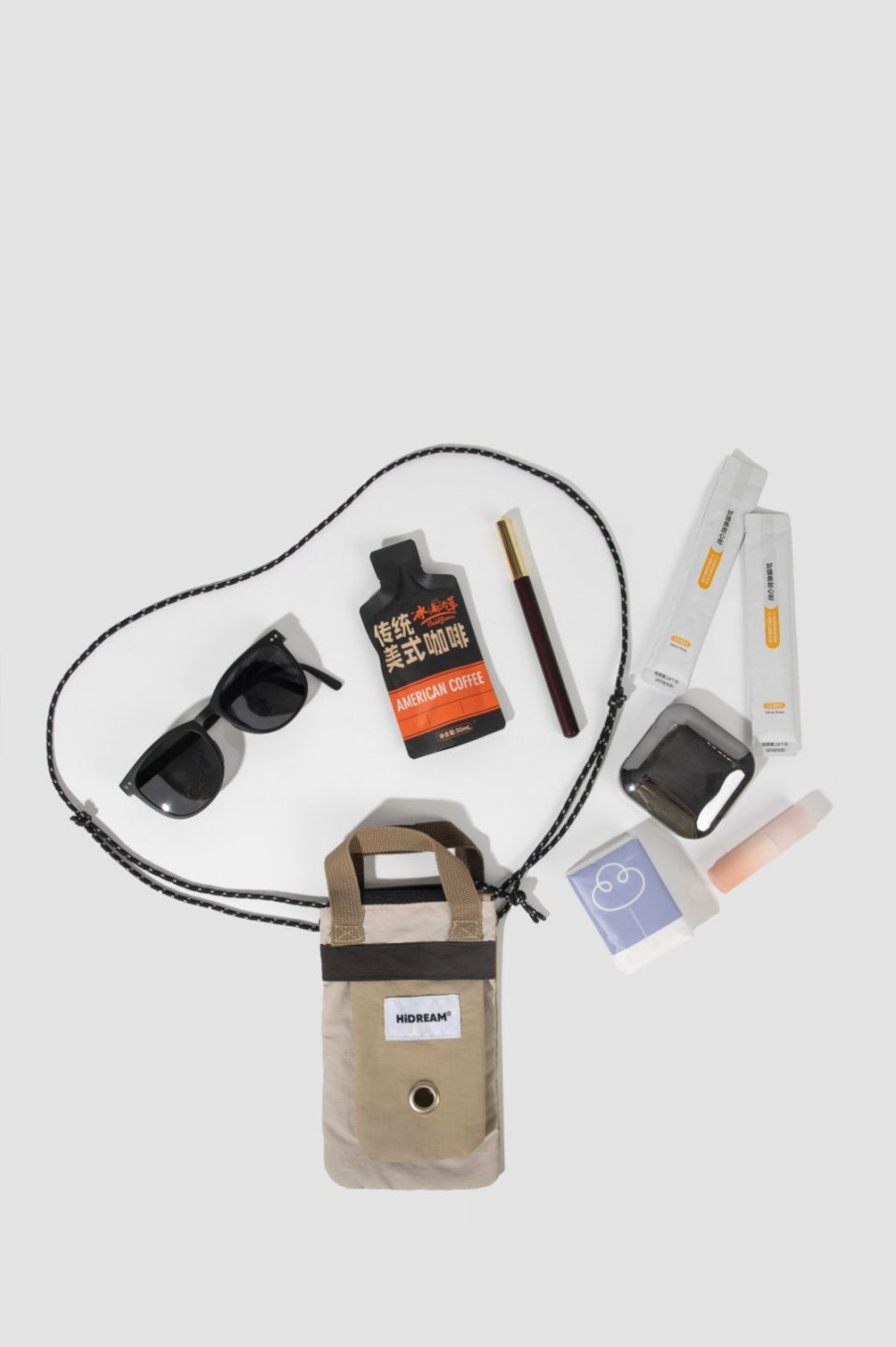 Momopets™ – Sac de transport pour promenade de chien avec distributeur de sacs à déjections