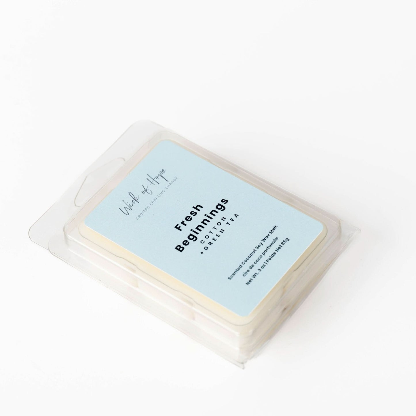 Fresh Beginnings Wax Melt | Cotton + Green Tea