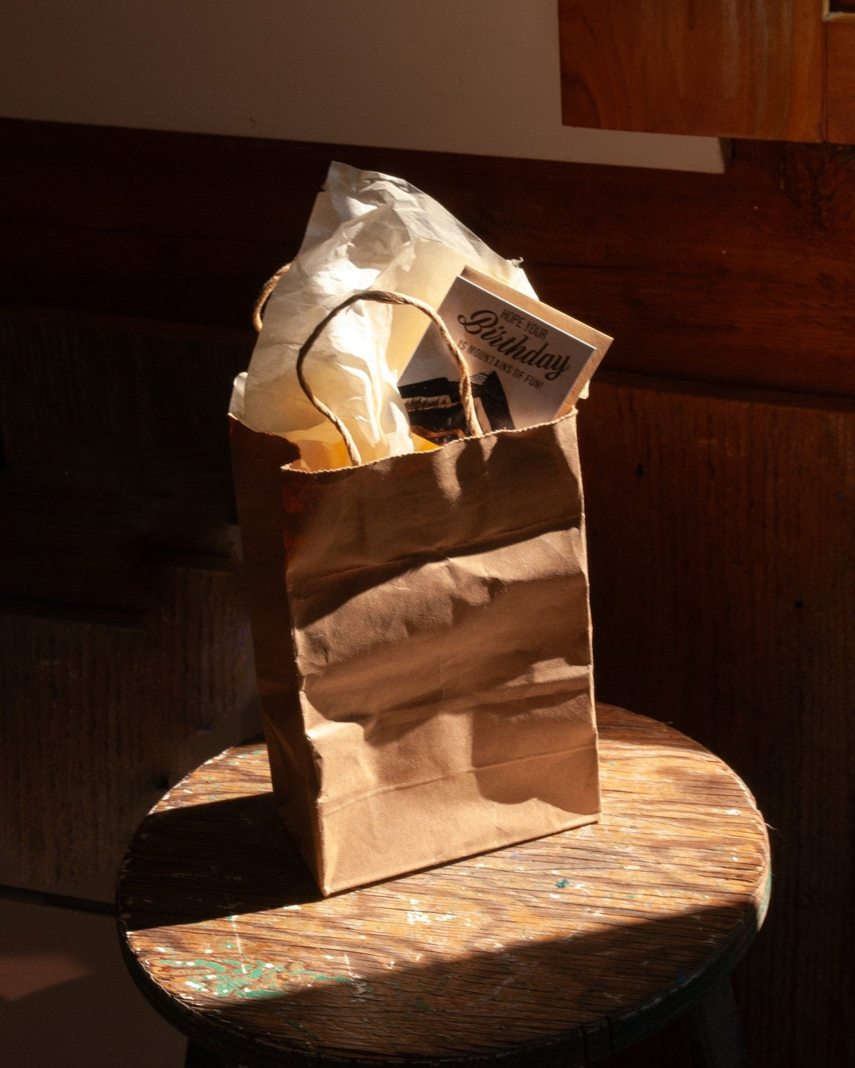 Gift Enclosure - Lost & Found - Hope your Birthday is Mountains of Fun