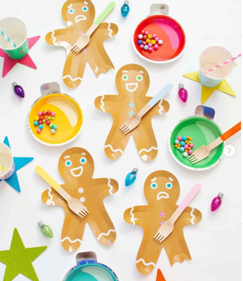 Assiettes en pain d'épices (LOT de 8)