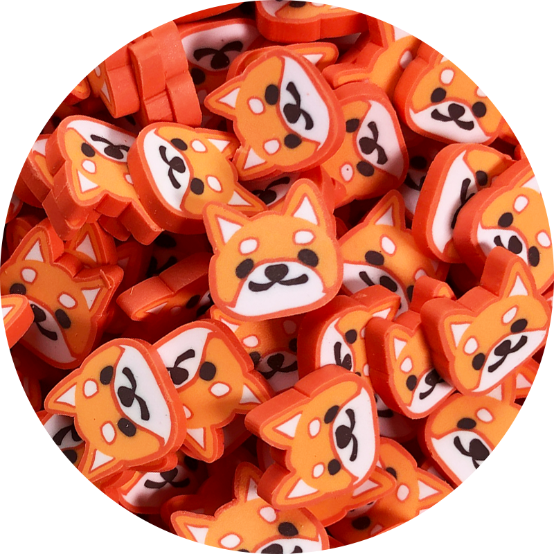 Tranches Fimo Shiba Inu