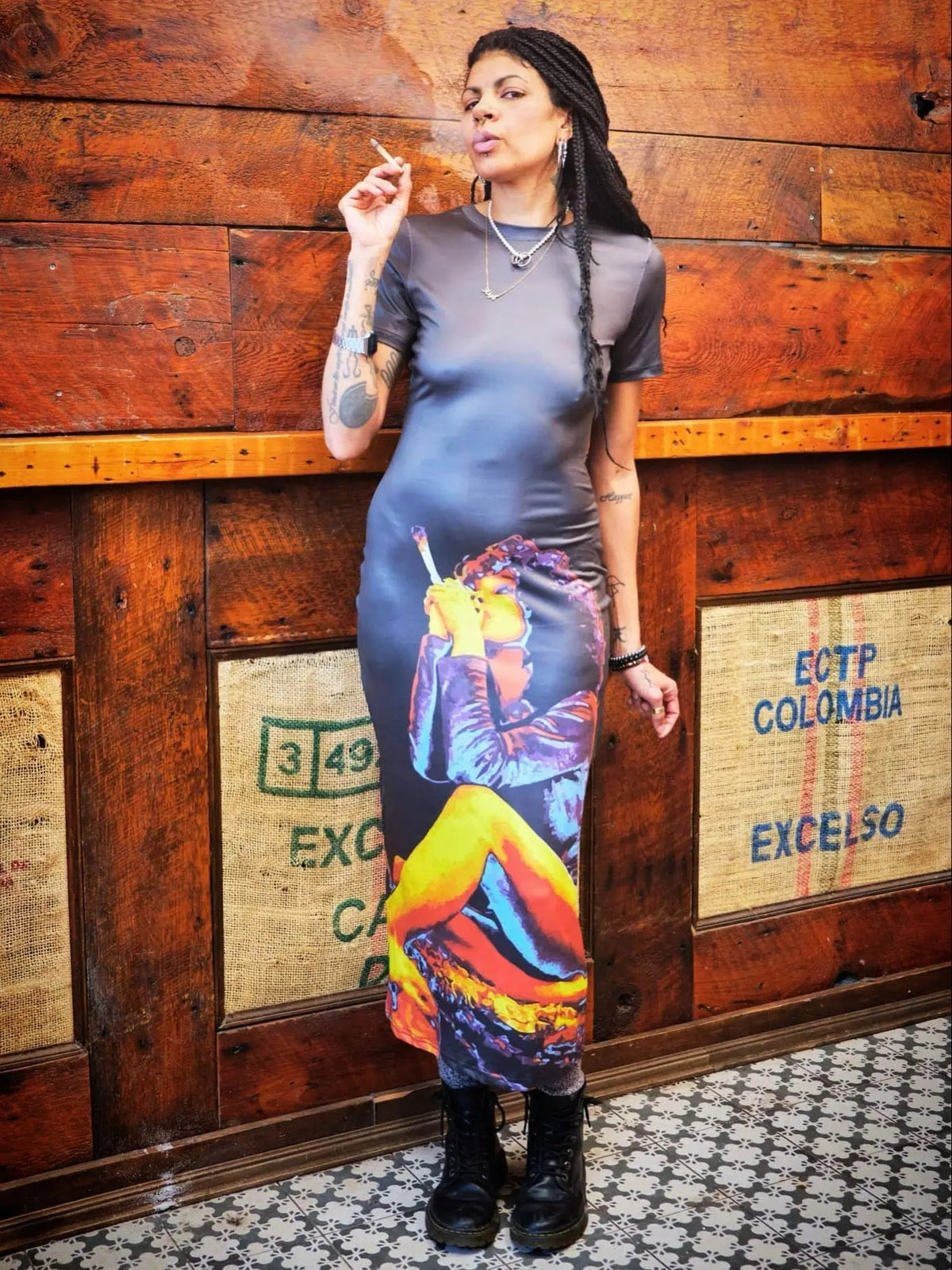 Hotbox Goddess Bodycon Maxi Dress