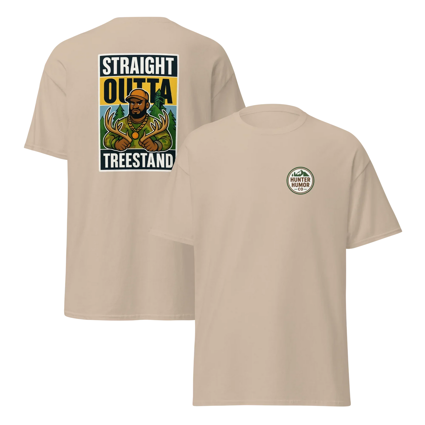 T-shirt d'humour de chasse tout droit sorti de l'affût
