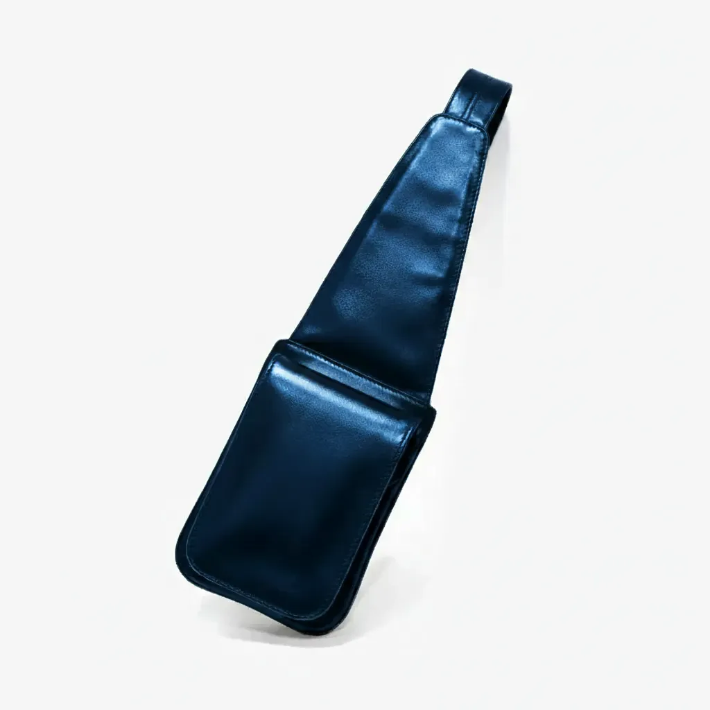 Sac à bandoulière unisexe, Bleu métallique, Bobbie