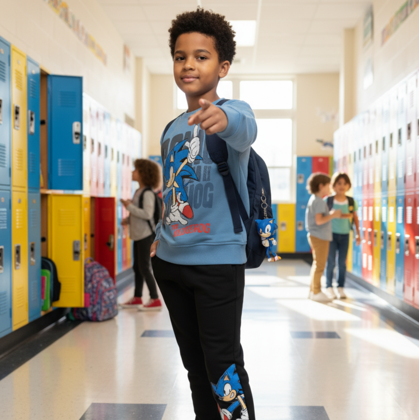 Ensemble jogging bleu hérisson pour garçons