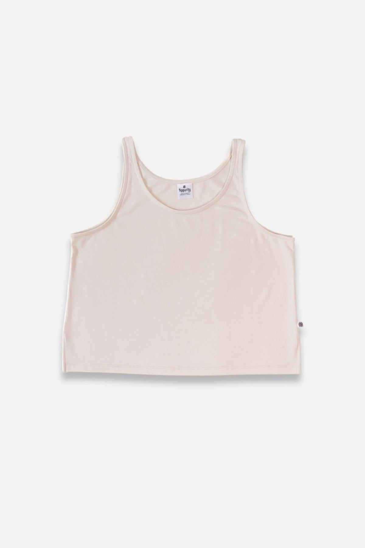 Ladies' Bamboo Cropped Tank | Cream
