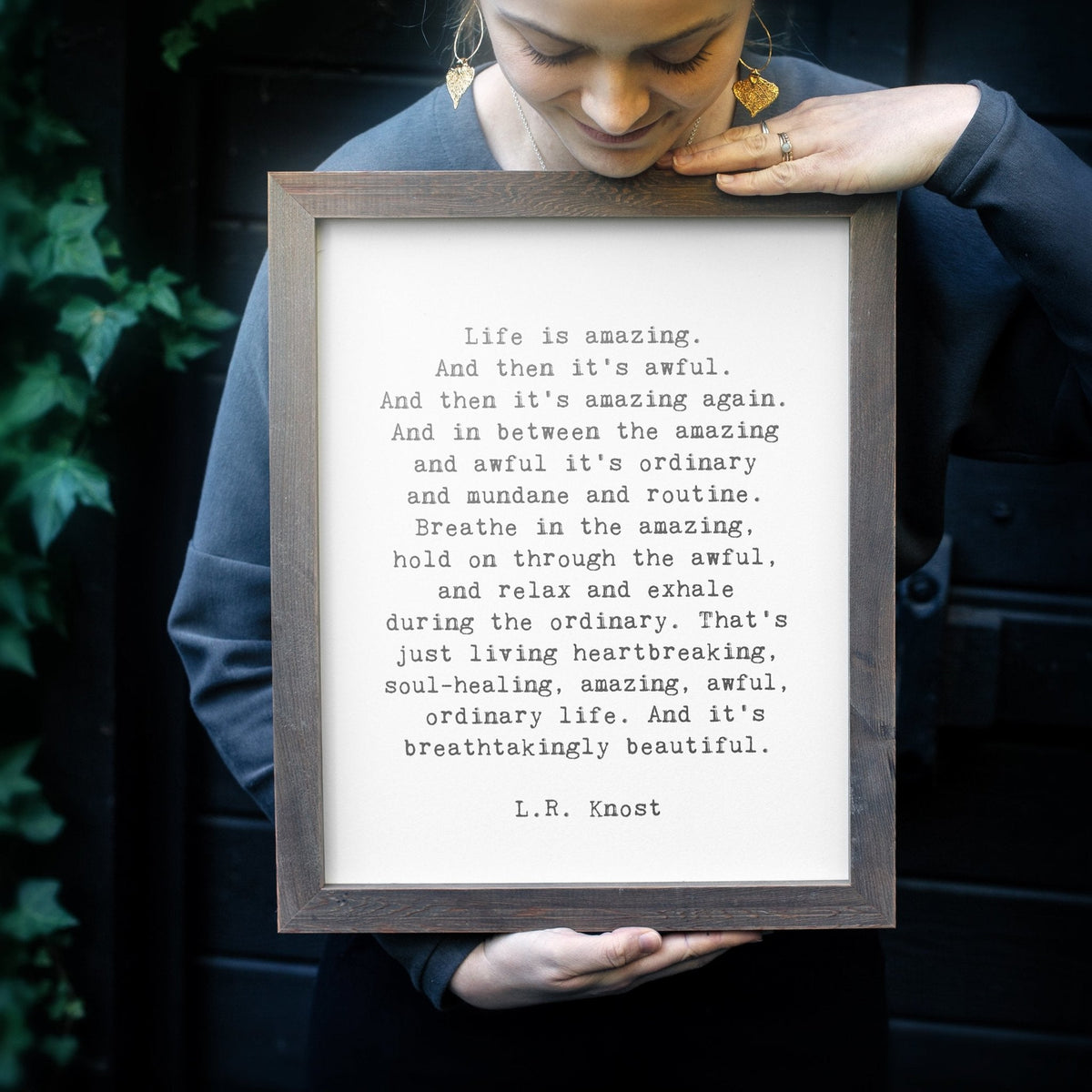 Framed Words - Life is Amazing