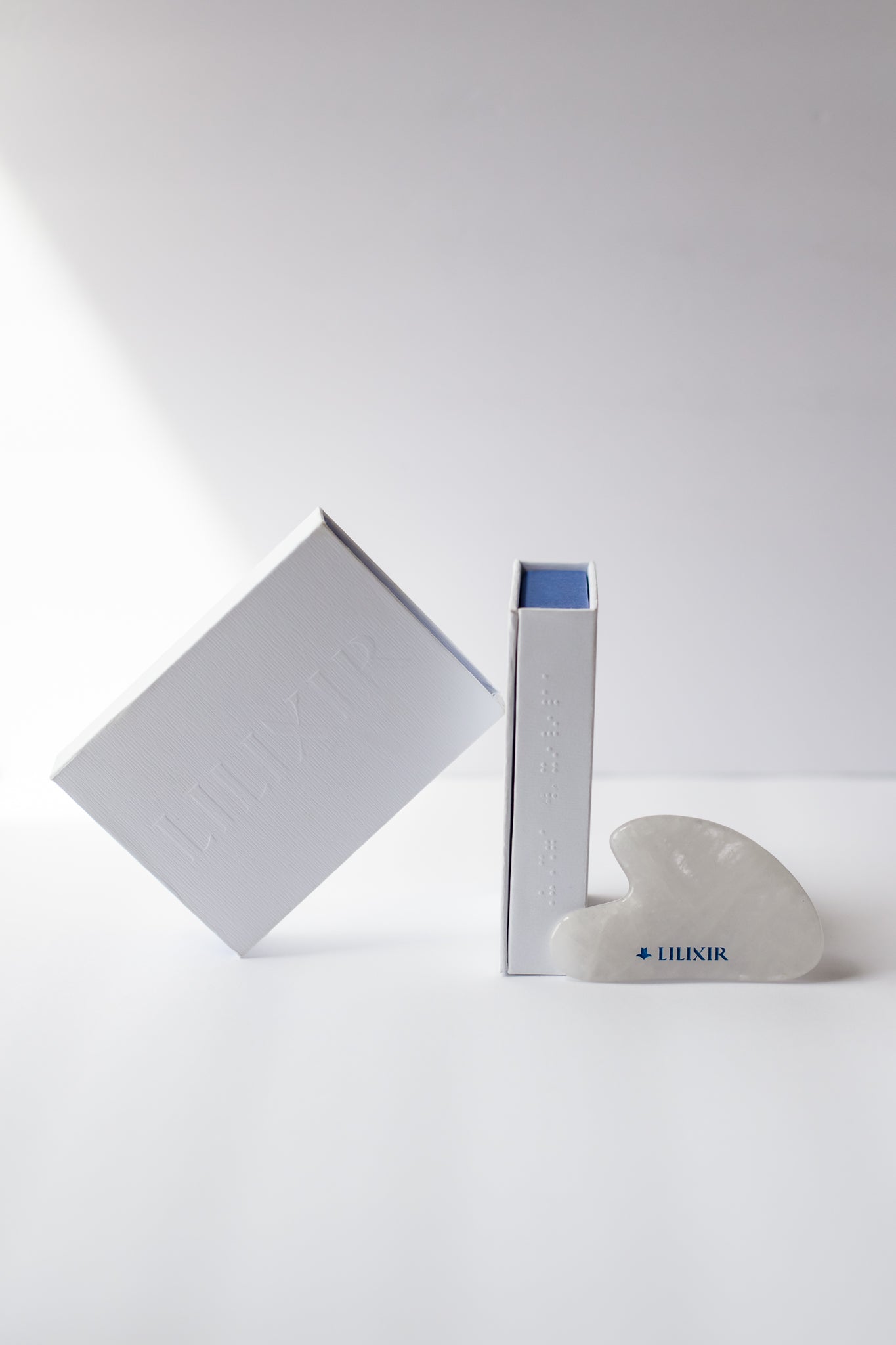 Outil d'acupression Gua Sha en cristal blanc