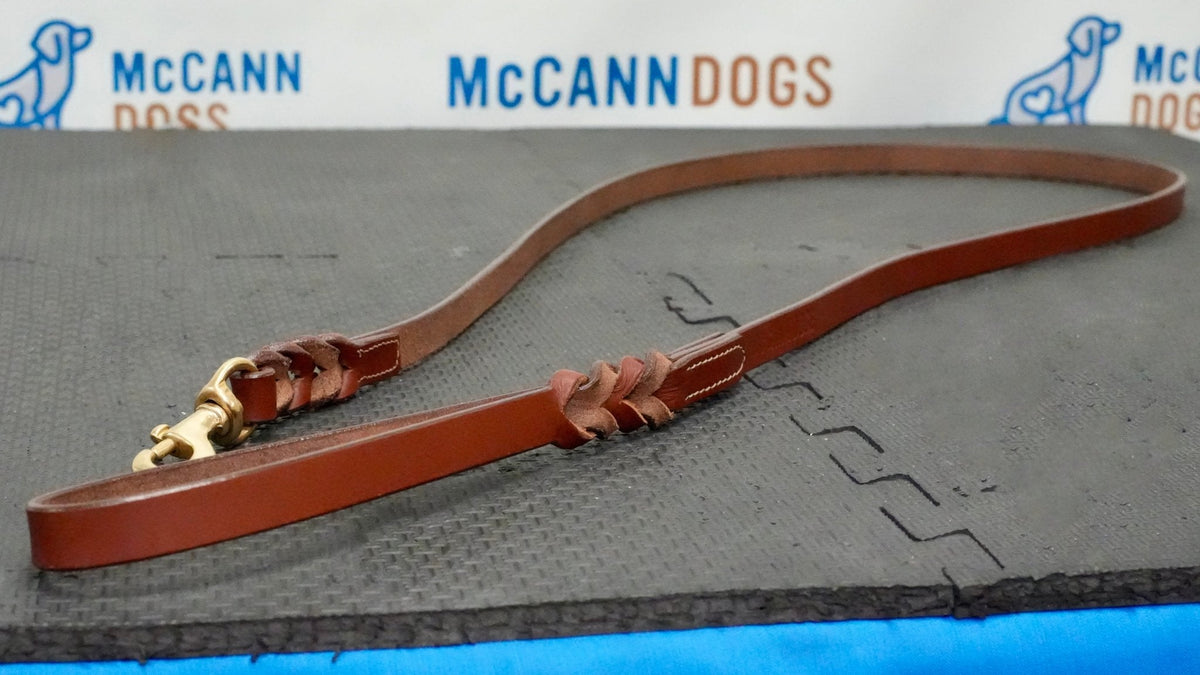 McCann Dogs 6' Leather Leash