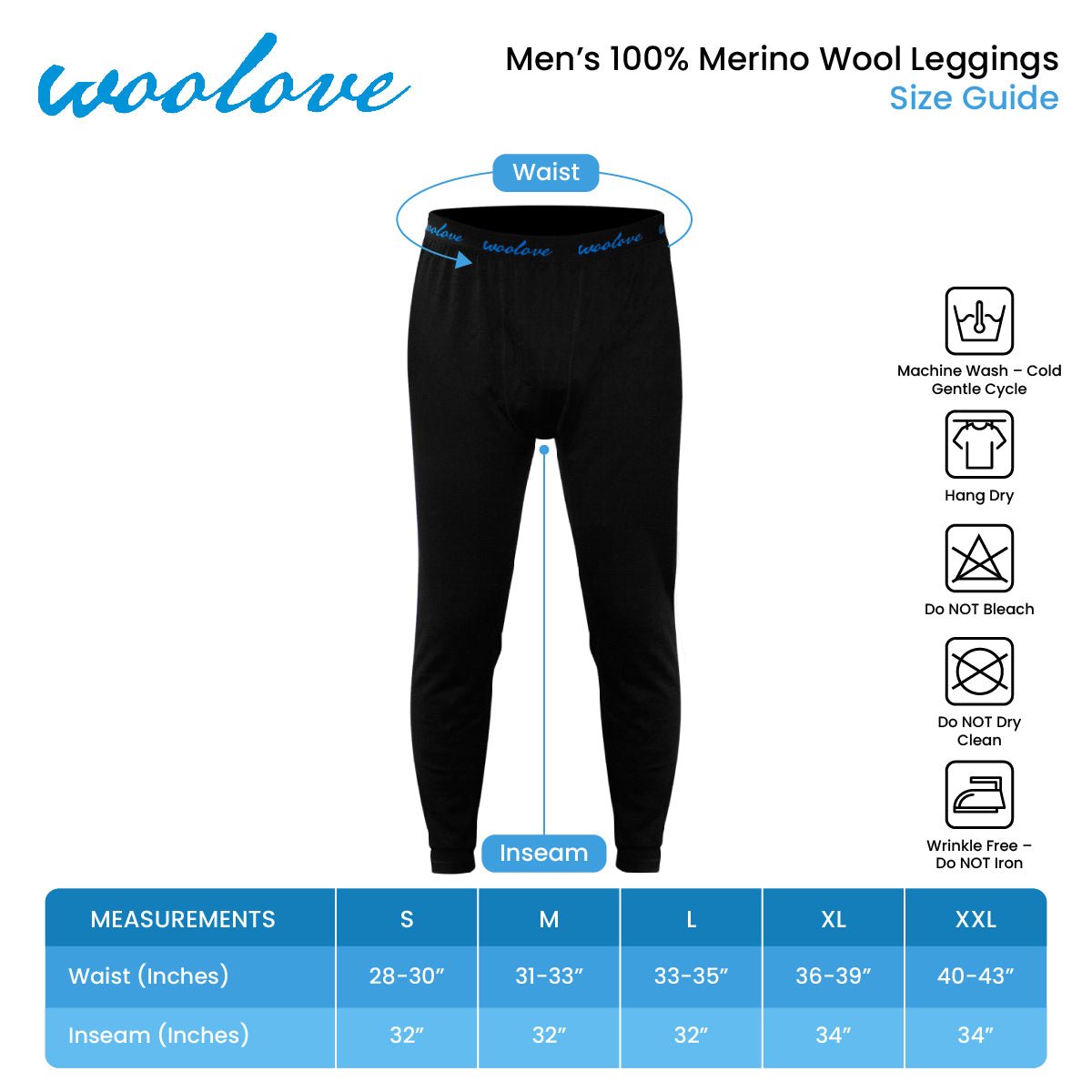 Collant + bonnet en laine mérinos pour homme — Poids moyen