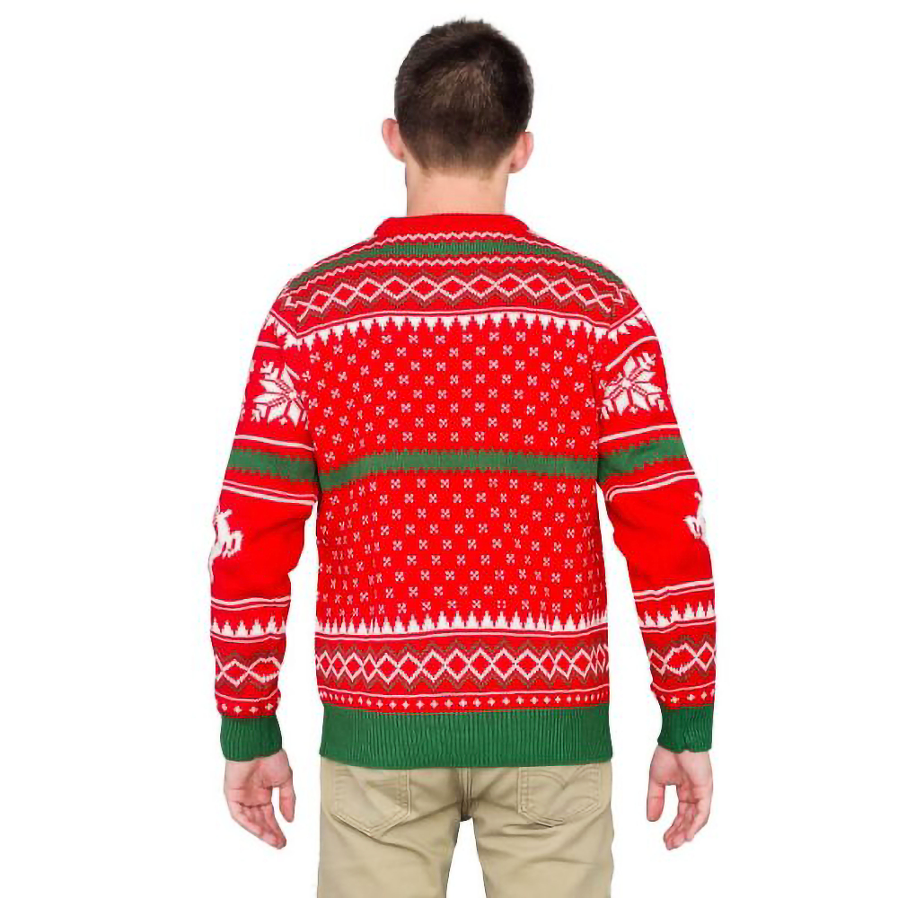 Joyeux Noël Bande D'Animaux Flocons De Neige Et Rennes Pull