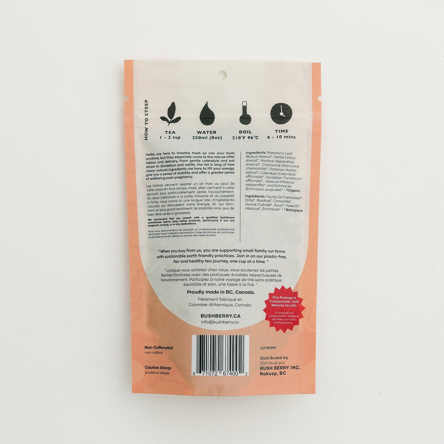 Organic Mothers Helper Postpartum Tea