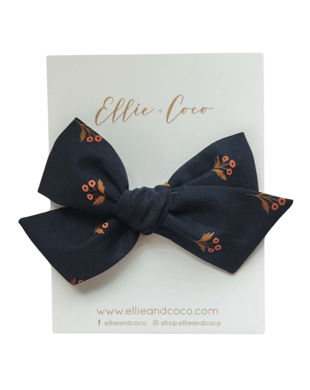 Nœud papillon oversize motif floral marine