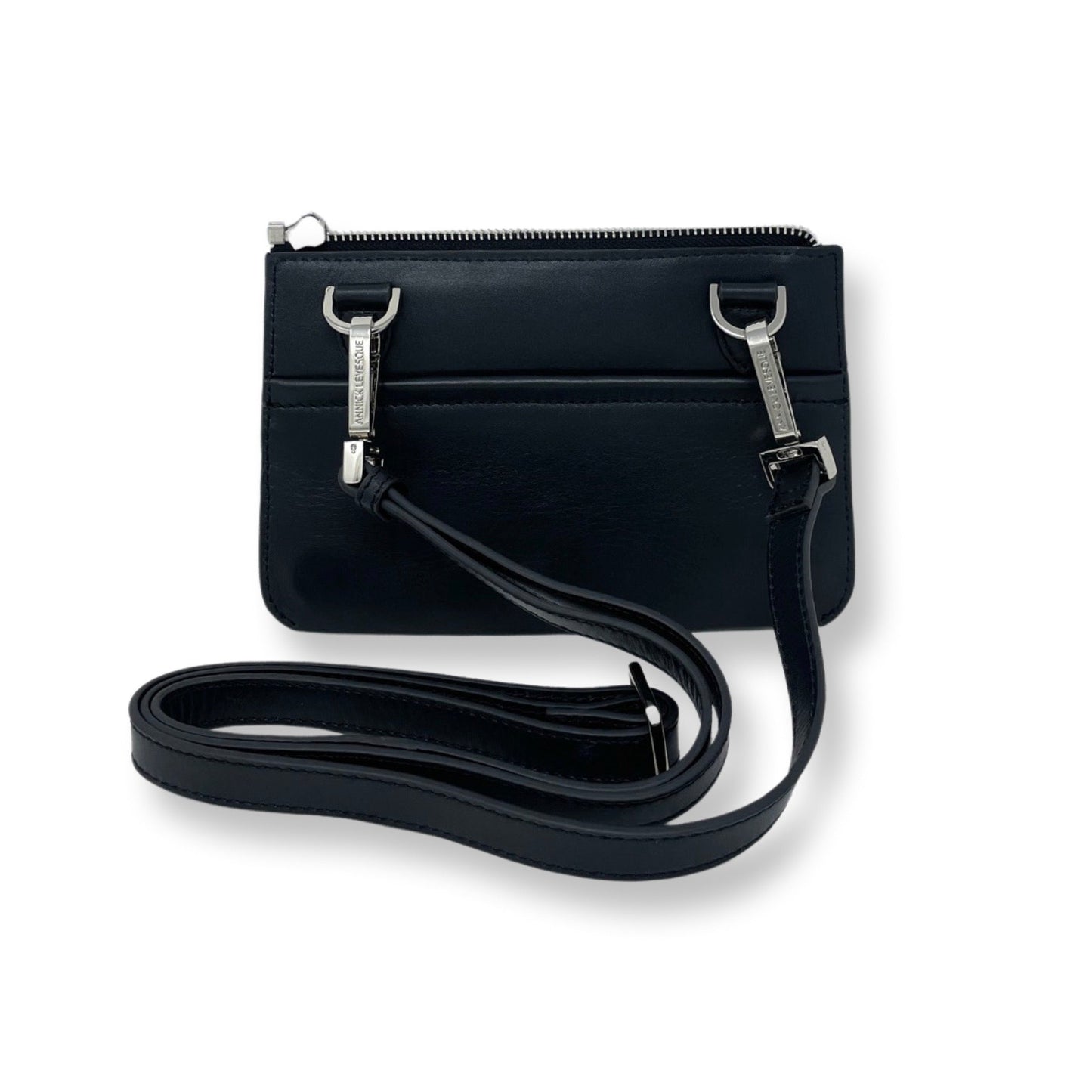 Black leather cross-body bag - Brigitte - PRE-ORDER