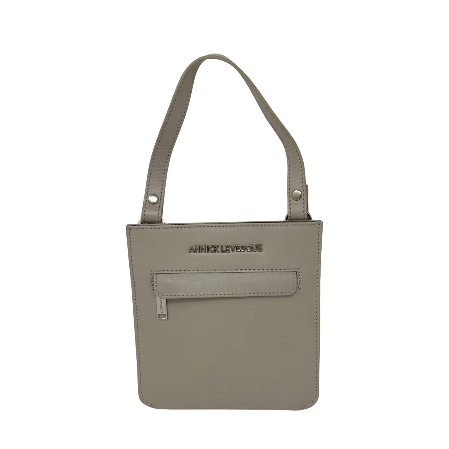 Sac à Main en Cuir Véritable Perlé, Lina